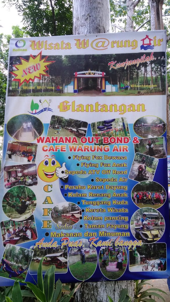 Wisata Warung Air Glantangan Jember Jawa Timur Wahana Out Bond Cafe Warung Air Jibriliatour