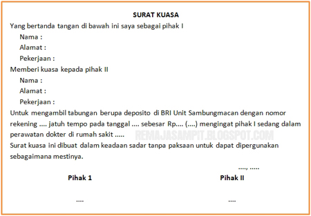 Silahkan Di Baca Surat Kuasa Dan Surat Perjanjian Jual Beli