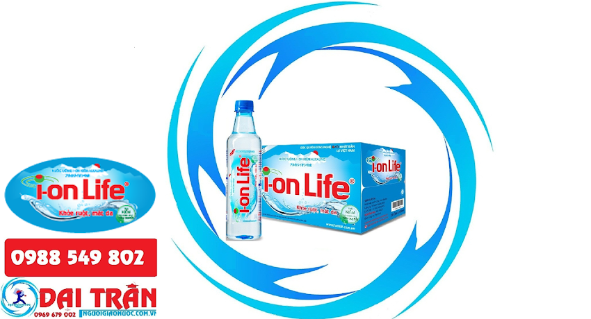 Thùng nước uống ion kiềm Ion Life 24 chai 450ml- 0969679002