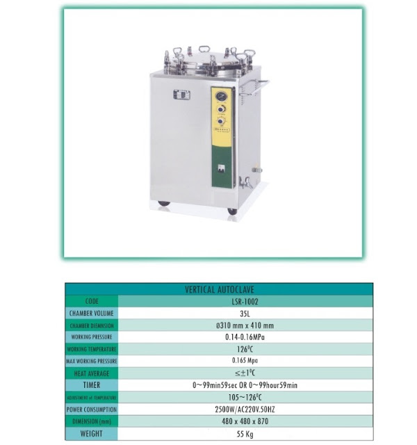 VERTICAL AUTOCLAVE 35L