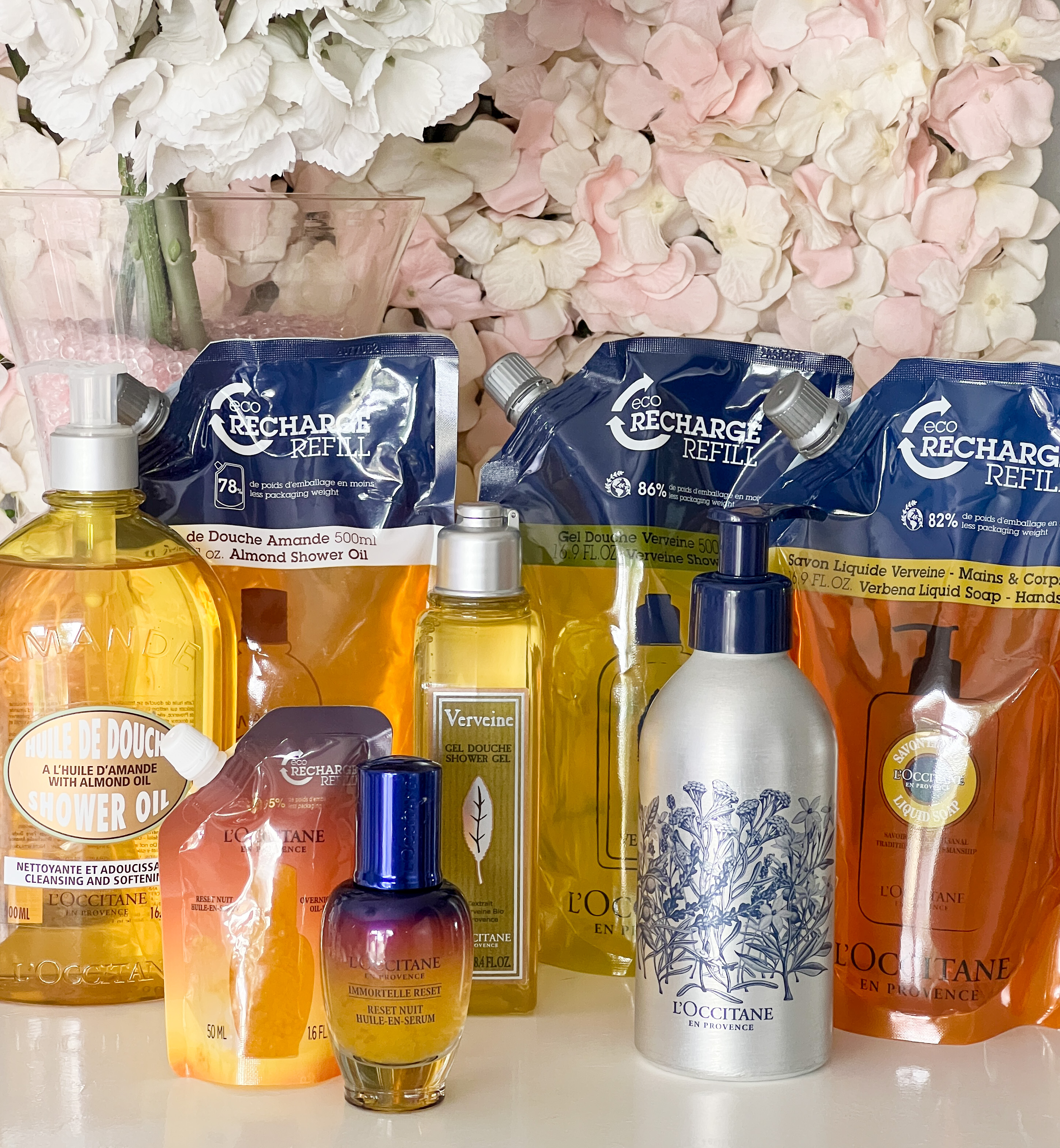 Refillable L'Occitane products
