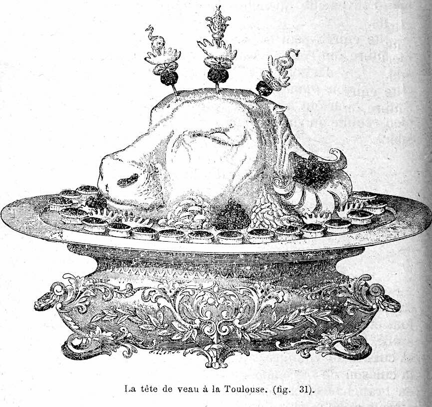 a calf's head platter 1890