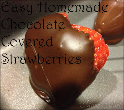 Easy Homemade Chocolate Covered Strawberries