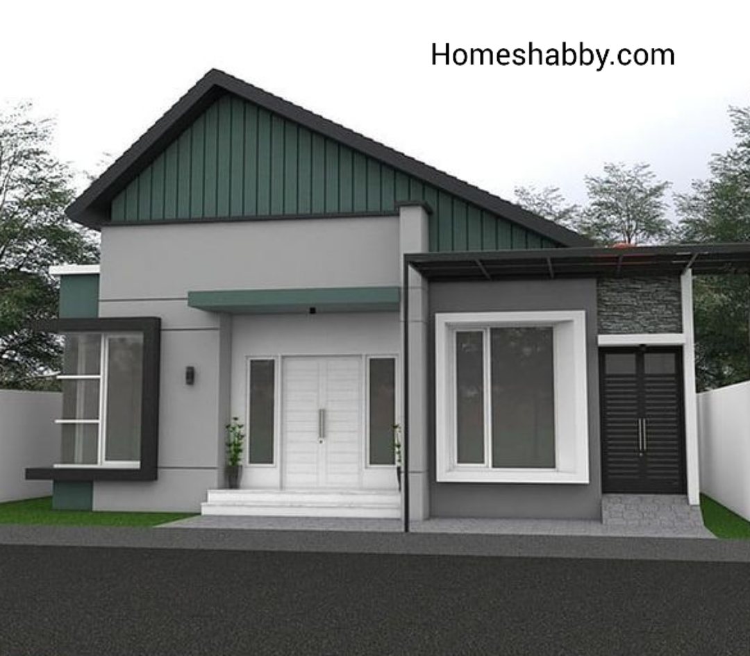 Desain Dan Denah Rumah Ukuran 8 X 14 M Terdapat 3 Kamar Tidur Dengan Solar Panel Semakin Ramah Lingkungan Homeshabbycom Design Home Plans