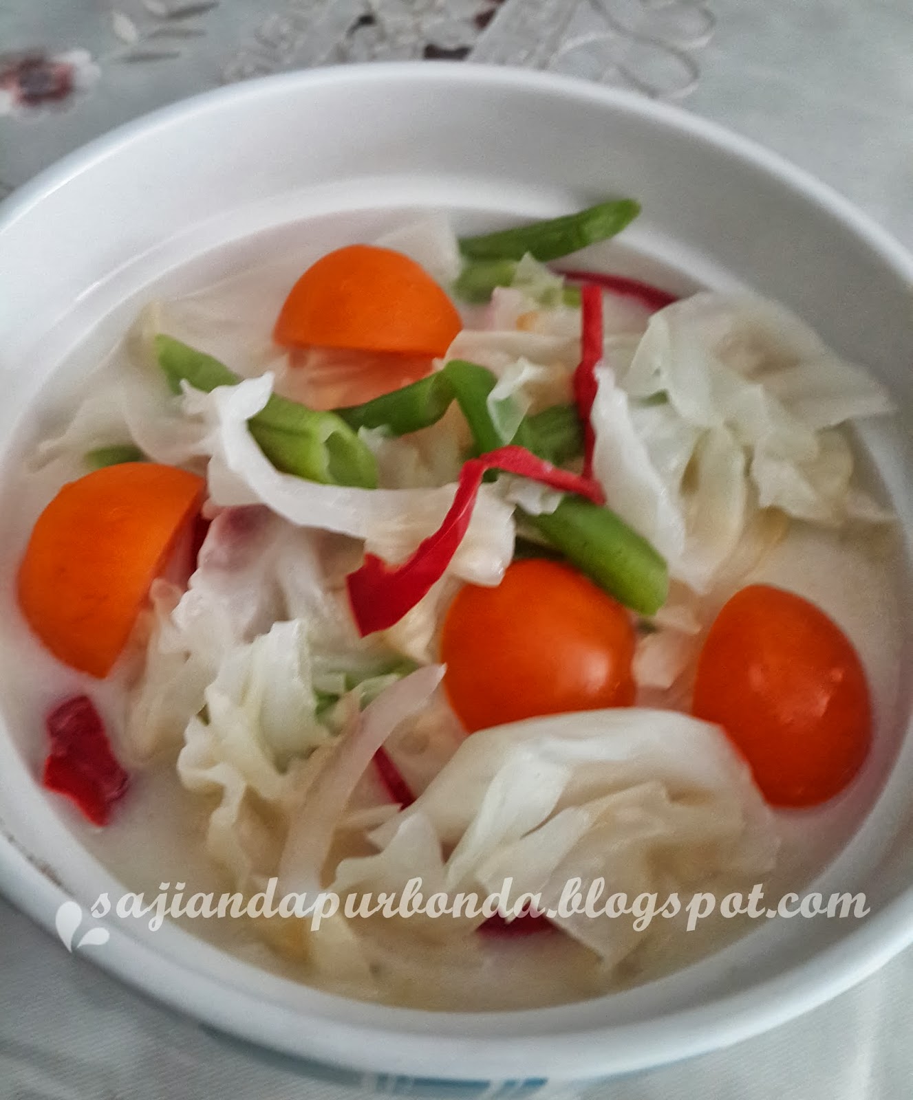 Sajian Dapur Bonda: Sayur Masak Lemak Putih, lebih enak 