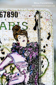 Обложка для паспорта"Париж, Париж - сон на яву". Мила Валентова.