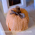 chenille pumpkin