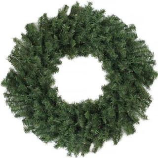 Best Full green colour wreath , Christmas wreath 2017,dark green wreath ,24" wreath