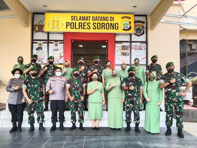  Eratkan Komunikasi Pangdam XVIII/Kasuari Kunjungi Polres Sorong