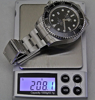 Rolex DEEPSEA on scale