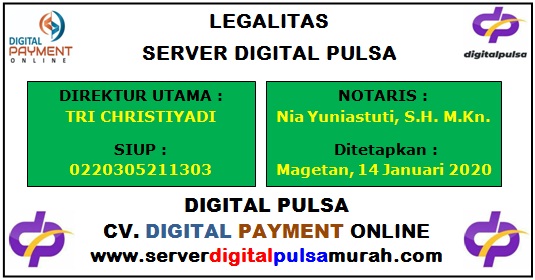 Legalitas Server Digital Pulsa