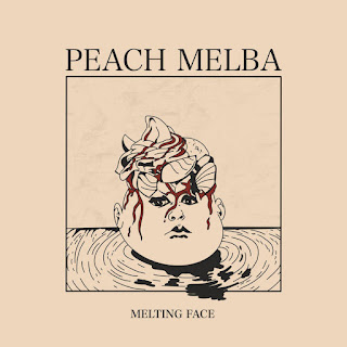 Peach Melba melting face album cover