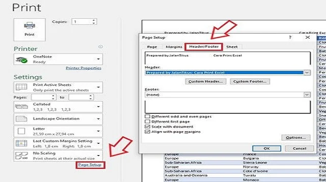 Cara Print Excel Agar Tidak Terpotong