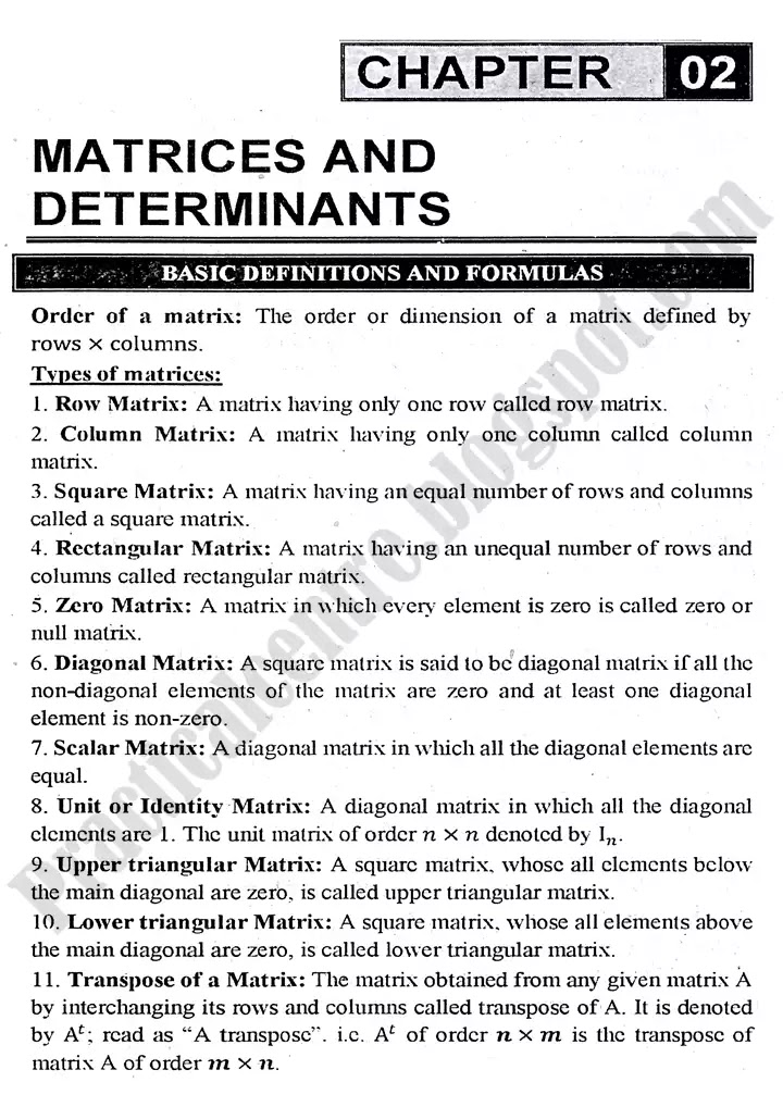 matrices-and-determinants-definitions-and-formulas-1
