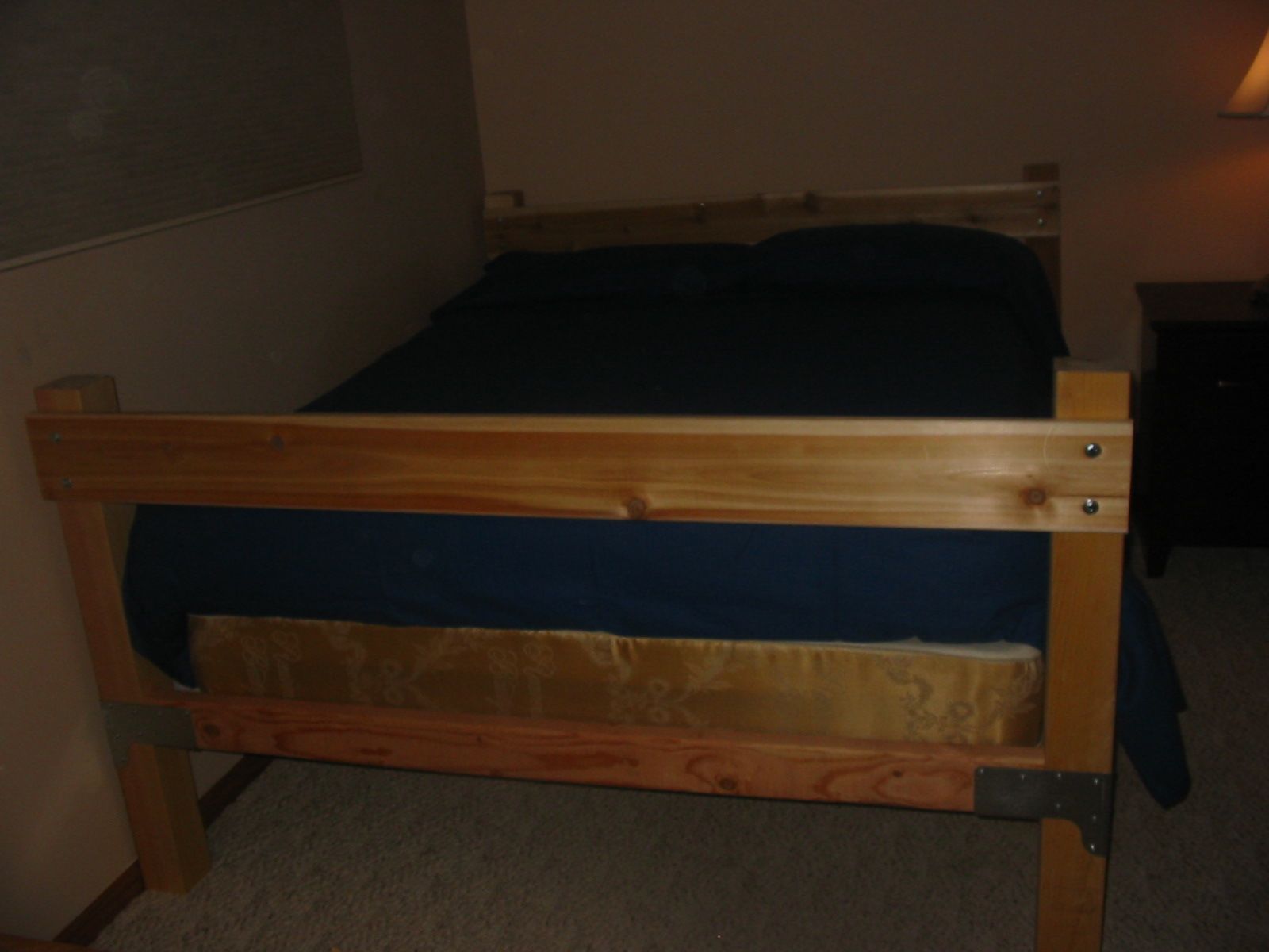 wood bed frame construction