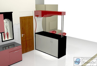 Desain Kitchen Set Dan Minibar Top Table Granit