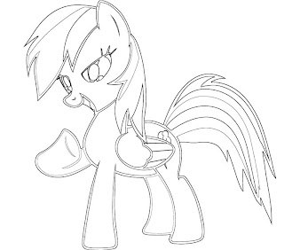 #2 Rainbow Dash Coloring Page