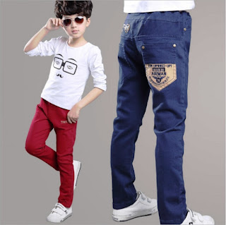 Celana Jeans Berwarna Untuk Anak Laki-Laki