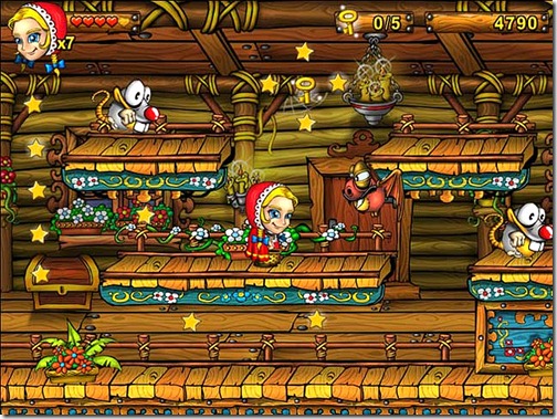 “Red Riding Hood” is a funny arcade game. 