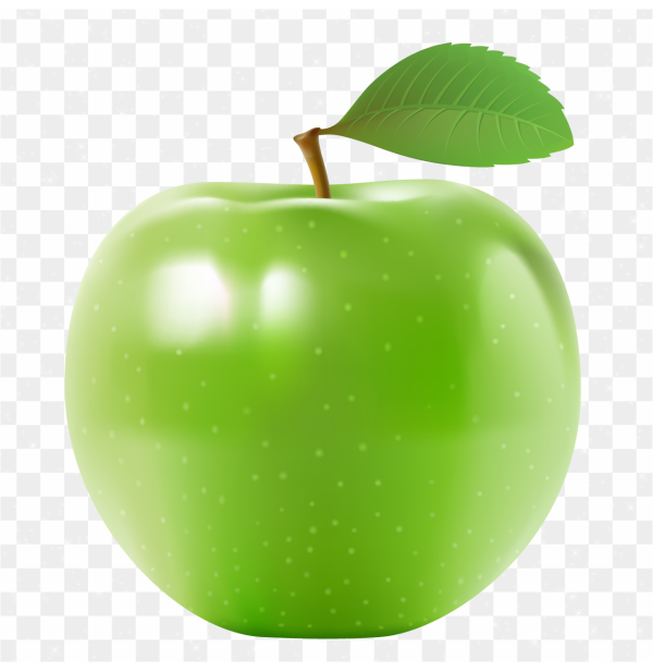 Ilustración manzana verde png transparente