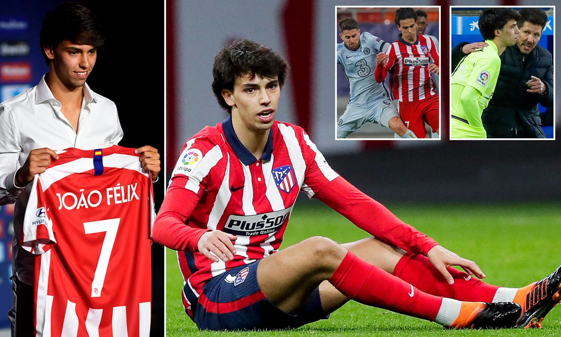 Atletico Madrid’s Joao Felix begins training with academy players during preseason session