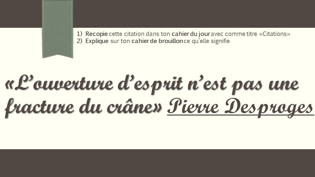 Citations Et Reflexions Enfin L Ecole