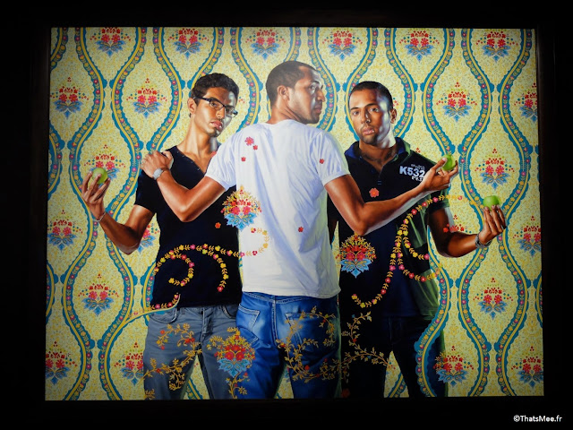 The three Graces by Kehinde Wiley, Expo Hip-Hop Institut du Monde Arabe Akhenaton Paris