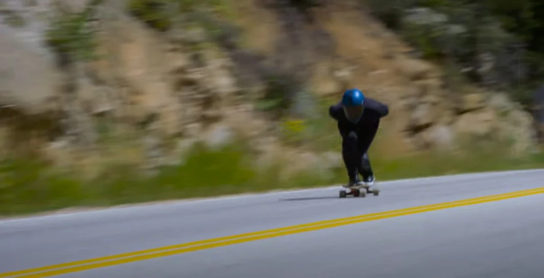 record du monde vitesse longboard