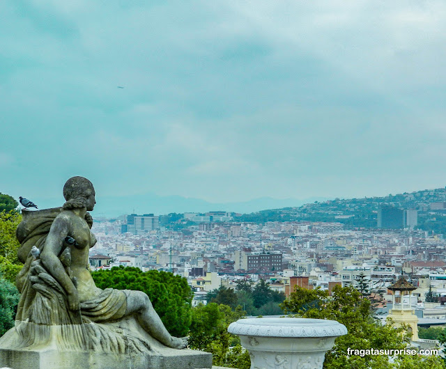 Barcelona vista do Museu Nacional de Arte da Catalunha