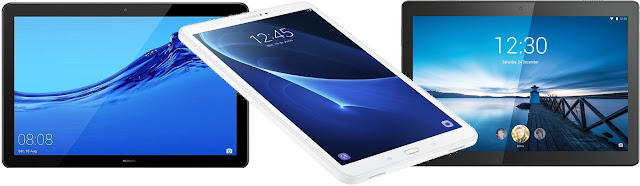 Huawei MediaPad T5 10 32 GB vs Samsung Galaxy Tab A 10.1 (2016) vs Lenovo Smart Tab M10 32 GB