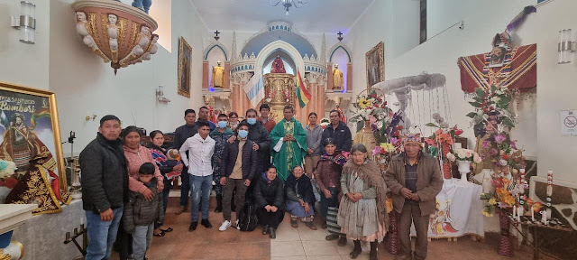 Grüße und Segen an alle Internet-Freunde aus der Pfarrei: San Pedro de Macha - Bolivien und vielen Dank an die Familie Barahona für die Einladung zu einem köstlichen Mittagessen