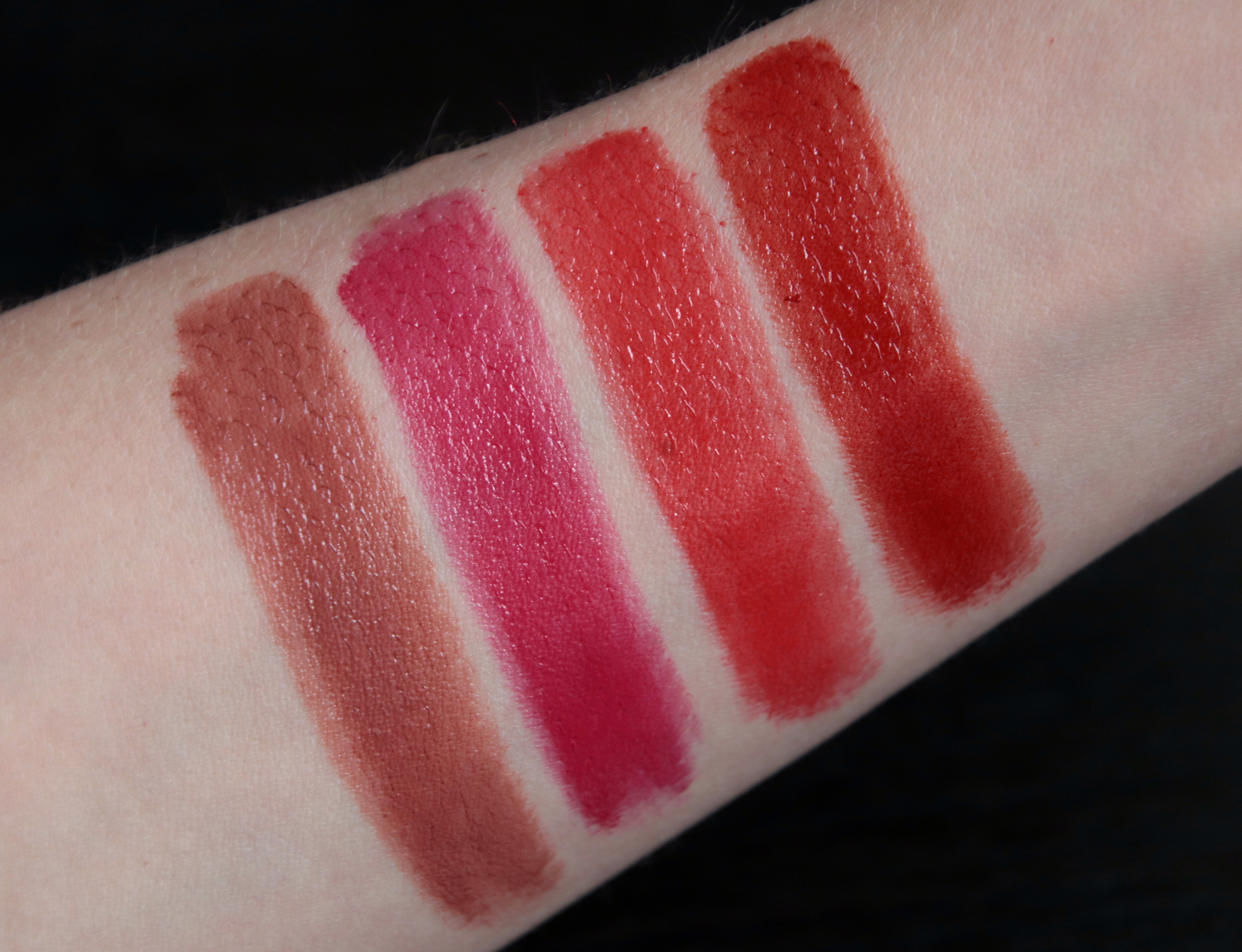 Rouge Dior Addict 717 Patchwork 877 Blooming Pink 744 Diorama Dior 8 swatch