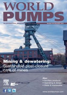 World Pumps. The international magazine for pump users 619 - December 2018 | ISSN 0262-1762 | TRUE PDF | Mensile | Professionisti | Tecnologia | Meccanica | Oleodinamica | Pompe
For 60 years, World Pumps has been the world's leading pump magazine, keeping the pump industry and its customers informed about all the technical and commercial developments in their industry.