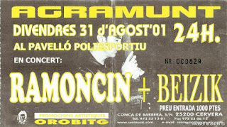 entrada de concierto de ramoncin