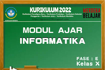 Modul Ajar Informatika Fase E Kelas X SMK Kurikulum Merdeka