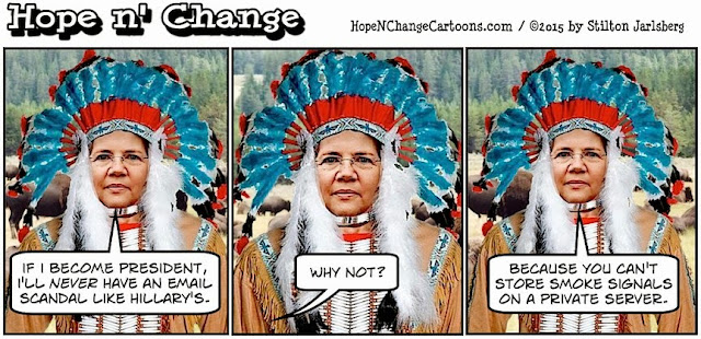 obama, obama jokes, political, humor, cartoon, conservative, hope n' change, hope and change, stilton jarlsberg, elizabeth warren, native american, smoke signals, hillary, email