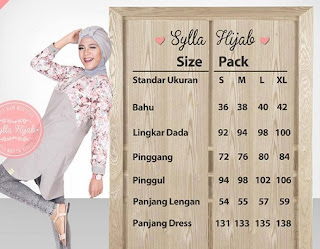 Size Pack Baju Muslim Jehan Top Sylla hijab WA 0815 7352 6350