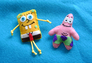 broches varios, bob esponja, patricio, animados