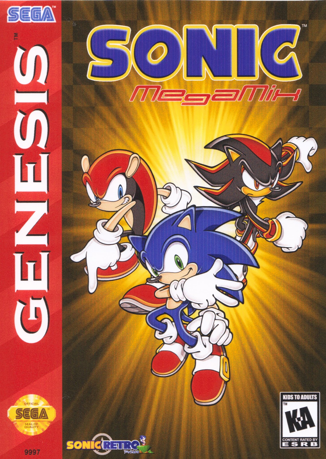 Sonic megamix box art