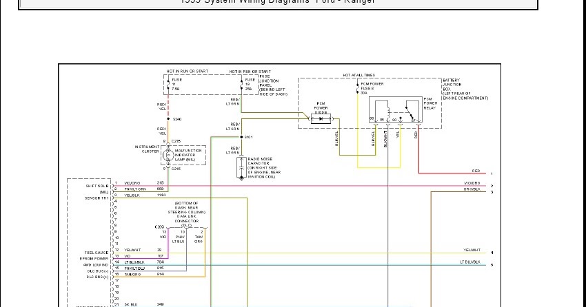 1999 Ford Ranger System Wiring Diagrams | Schematic Wiring ...