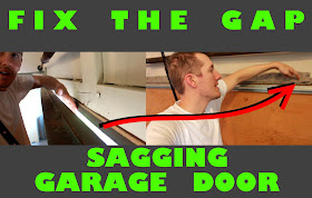 fix gap in sagging garage door