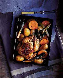 Whole Roast Chicken With Vegetables