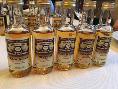 Glen Albyn 1963, Imperial 1970, North Port 1970, Dalwhinnie 1963, Mosstowie 1970 Gordon & McPhail whisky