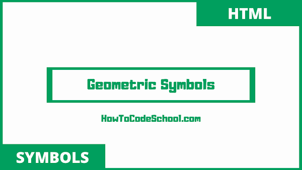 geometric shapes unicodes and html codes
