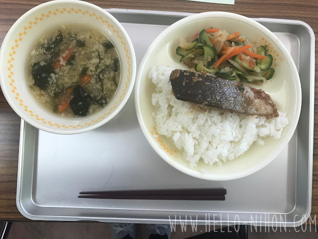 Japanese elementary school lunch