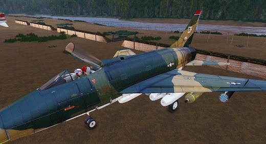 Arma3用ベトナム戦争MODの見た目が改良されたF-100 Super Sabre