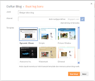 Akun Blogger step 4