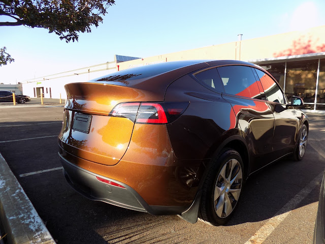 2021 Tesla Model Y-After color change completed at Almost Everything Autobody
