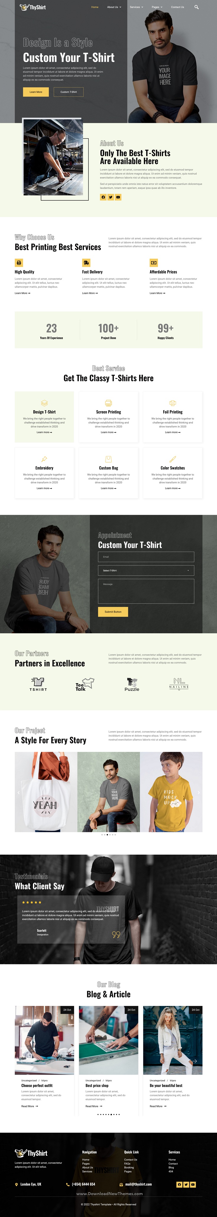 Thyshirt - TShirt Design and Printing Elementor Template Kit Review
