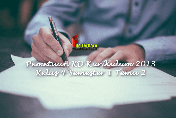 Pemetaan KD Kurikulum 2013 Kelas 4 Semester 1 Tema 2